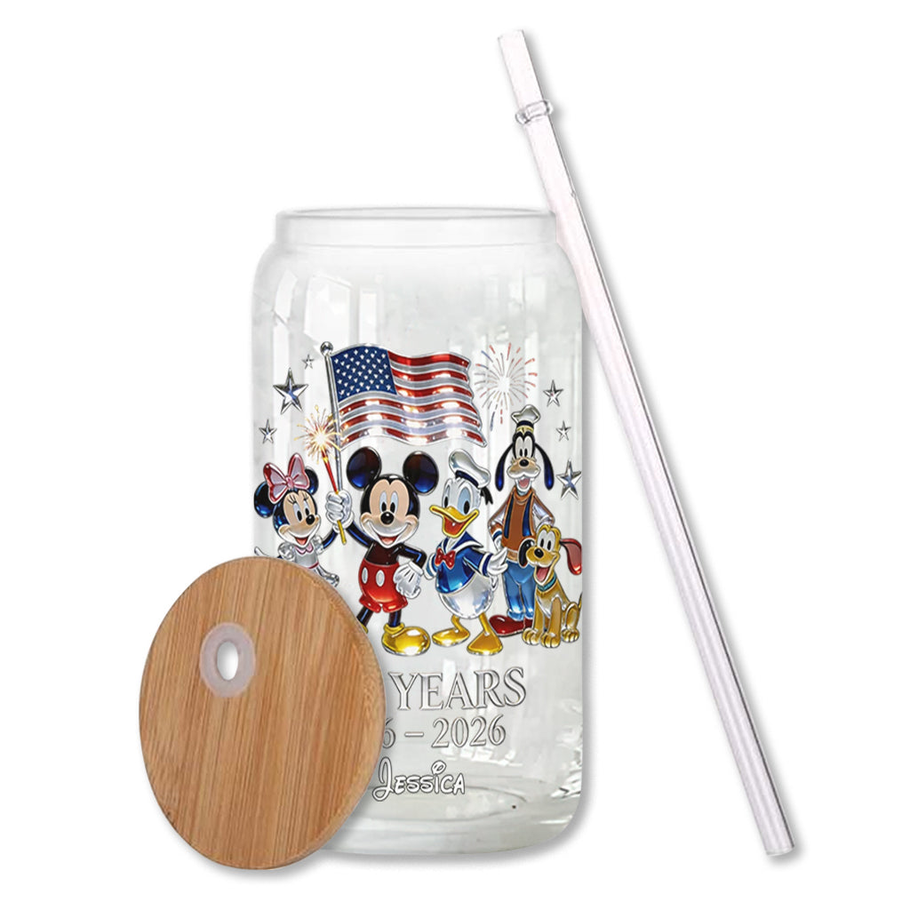 250th Anniversary - Personalized Mouse Can Glass