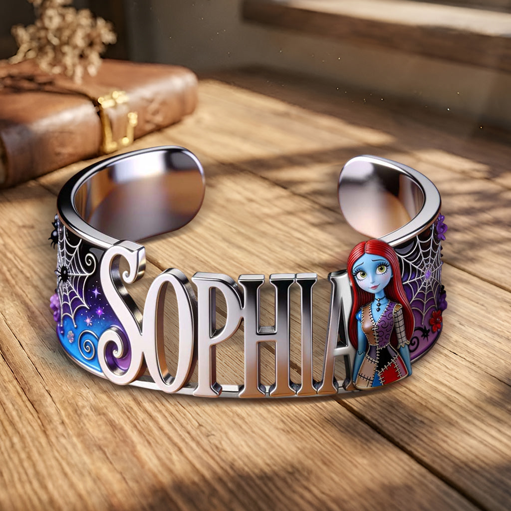 The Nightmare - Personalized Nightmare Shaped Cuff Bracelet