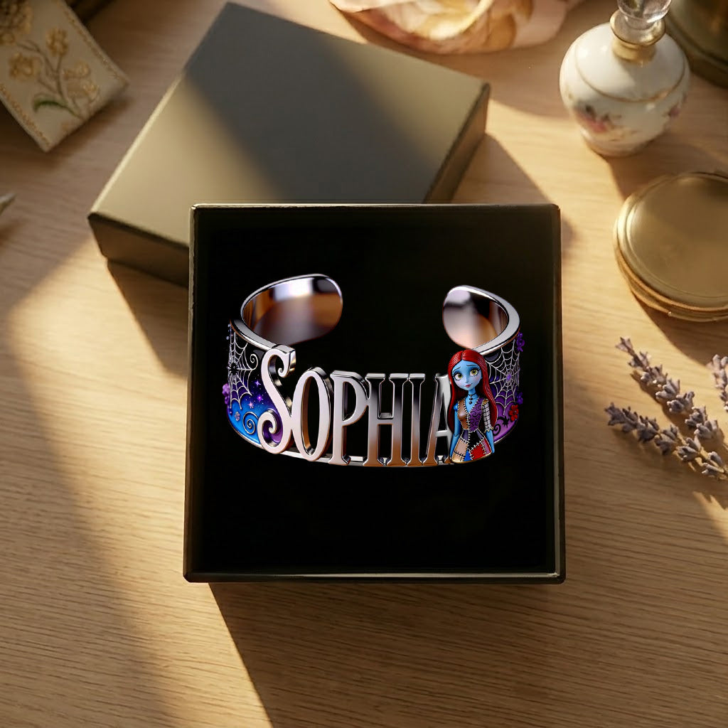 The Nightmare - Personalized Nightmare Shaped Cuff Bracelet