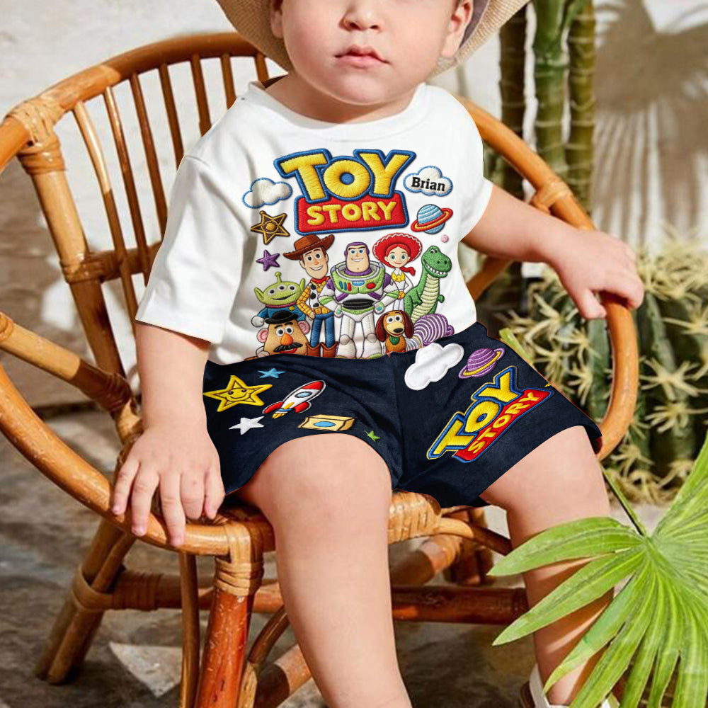 Toy Box Adventures - Personalized Toy Story Kid T-shirt & Shorts