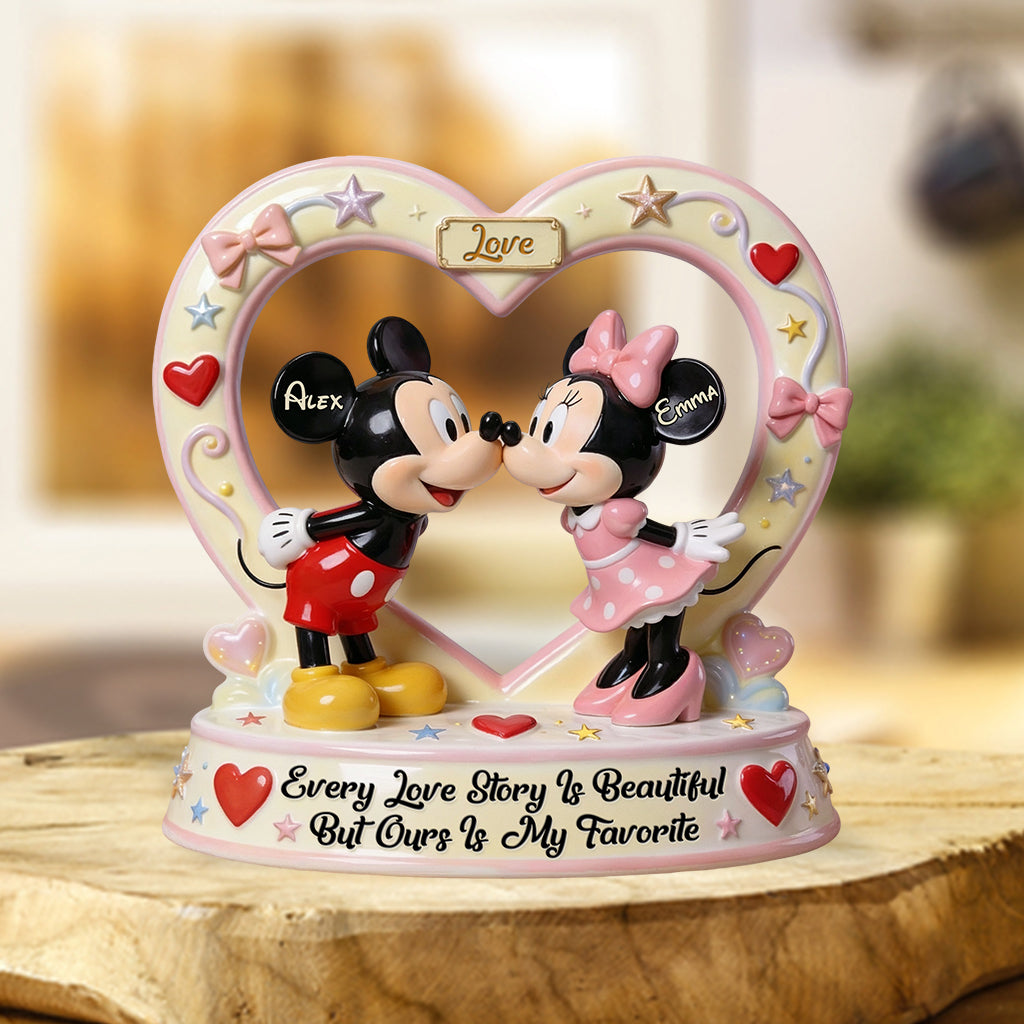 Our Story Is My Favorite - Personalized Mouse Custom Shaped Acrylic Plaque
