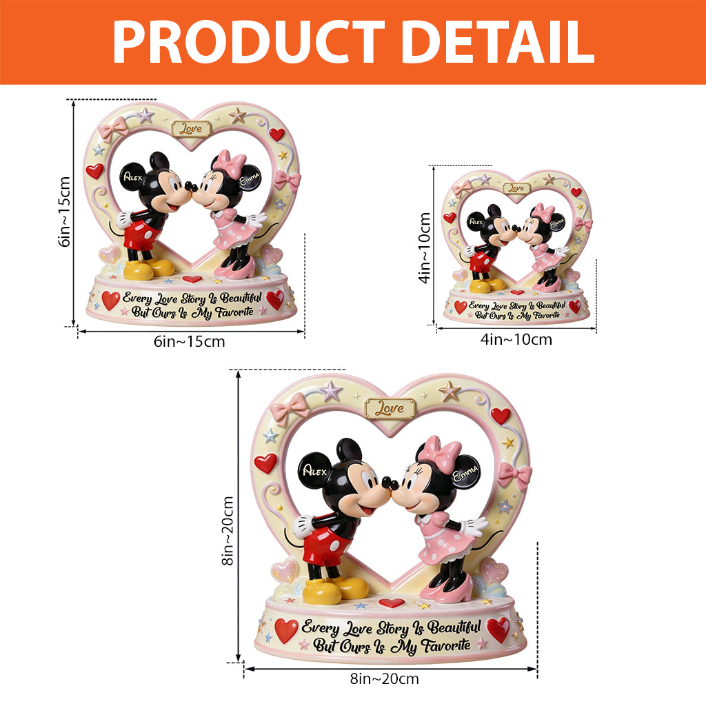Our Story Is My Favorite - Personalized Mouse Custom Shaped Acrylic Plaque