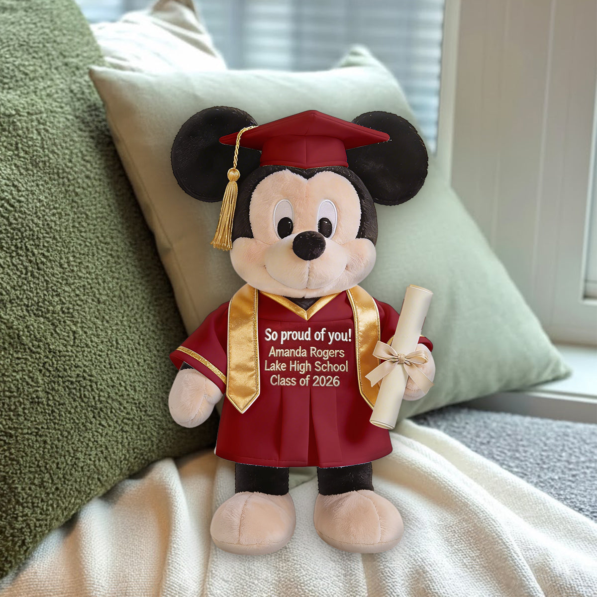 Magical Graduation Gift - Personalized Graduation Premium Faux Fur Pillow