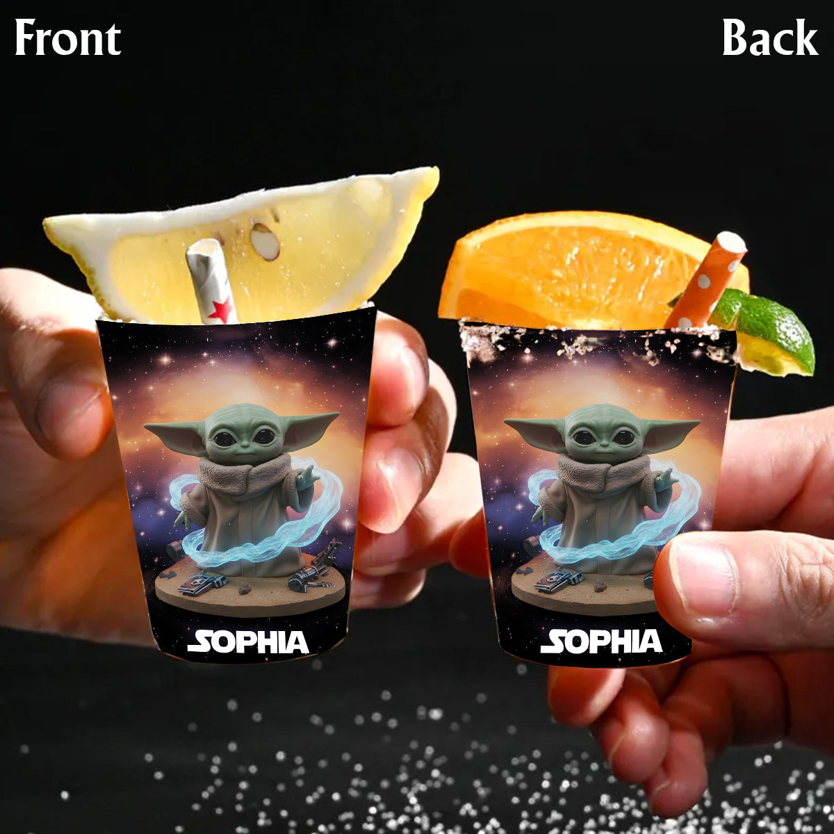 Galaxy Wars - Personalized The Force Shot Glasses Set