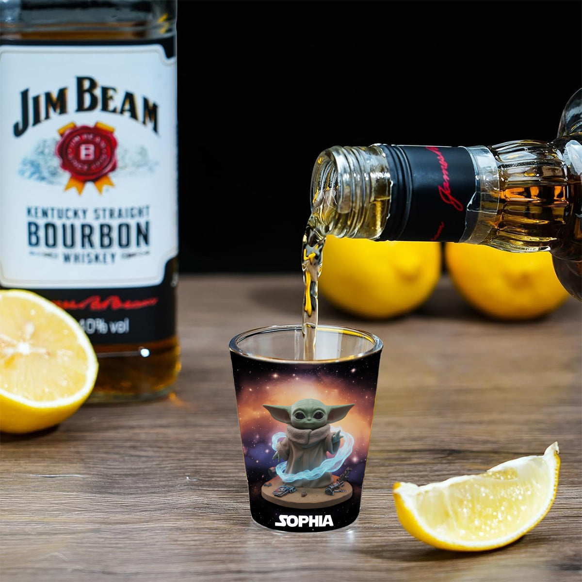 Galaxy Wars - Personalized The Force Shot Glasses Set