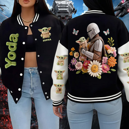 Cute Baby - Personalized The Force Varsity Jacket