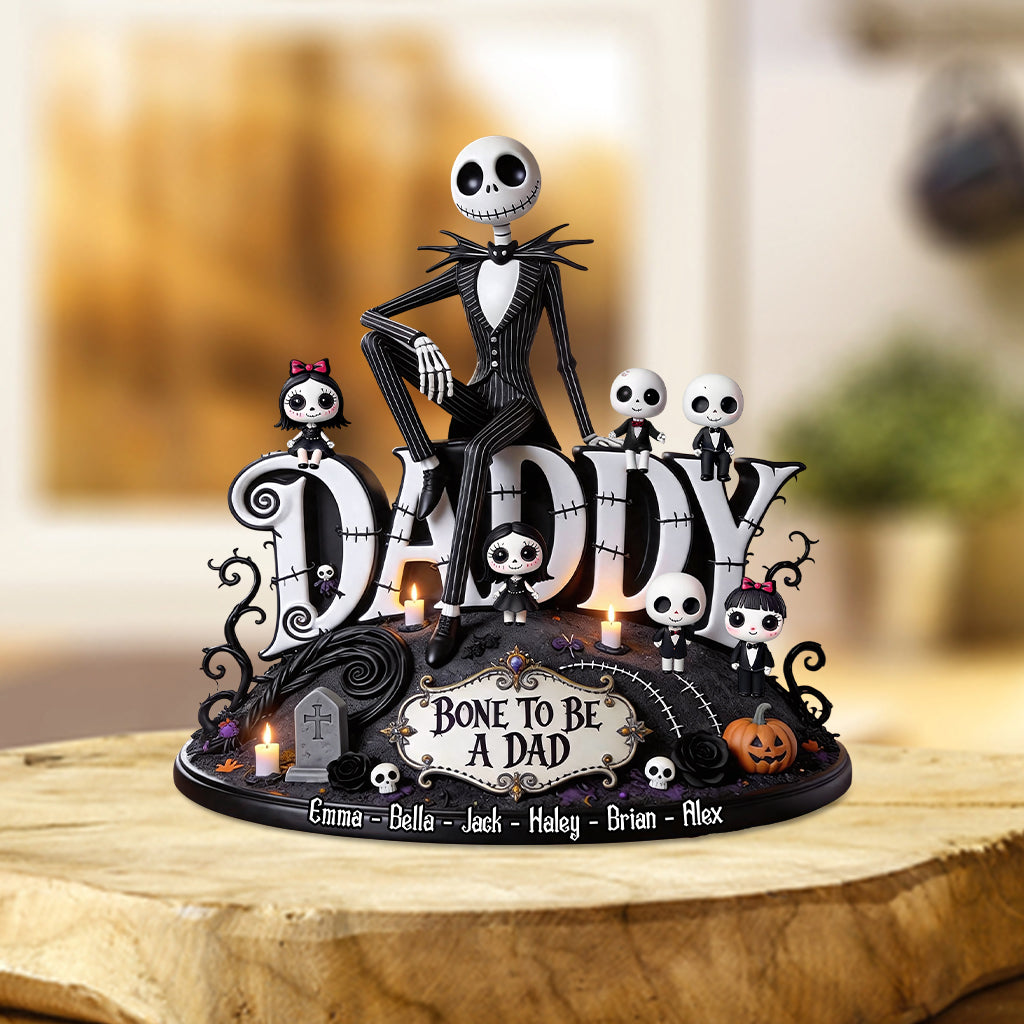 Daddy Gift, Bone To Be A Dad - Personalized Nightmare Custom Shaped Acrylic Plaque