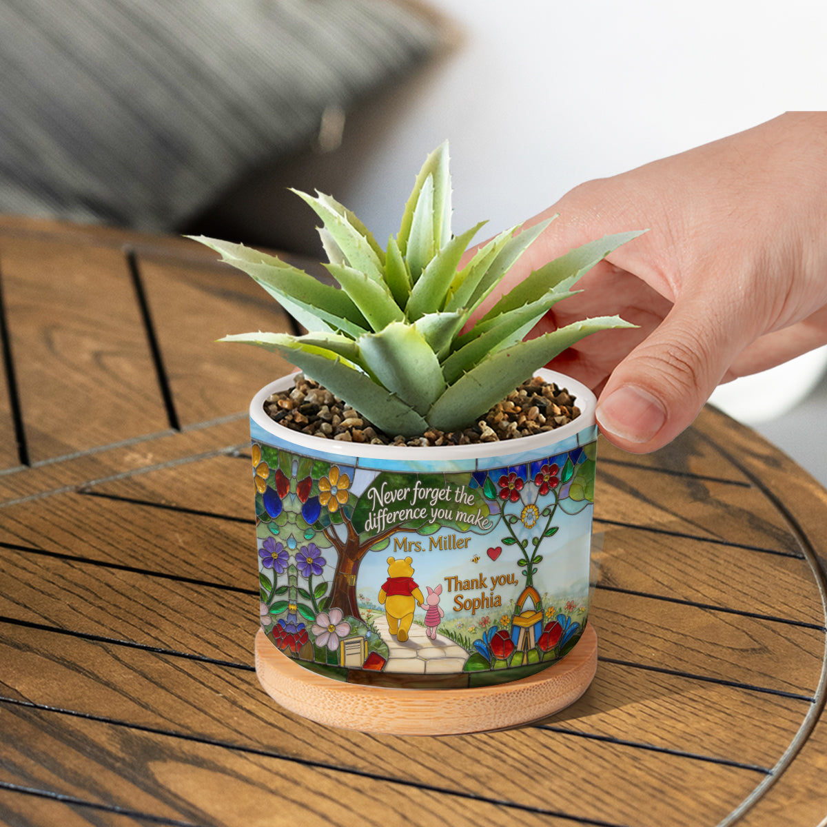 Teacher Gift - Personalized Teacher Ceramic Plant Pot