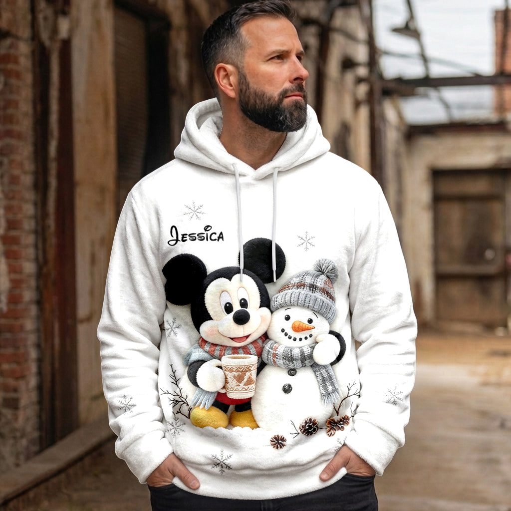 Believe In Magic - Personalized Mouse Fleece Hoodie