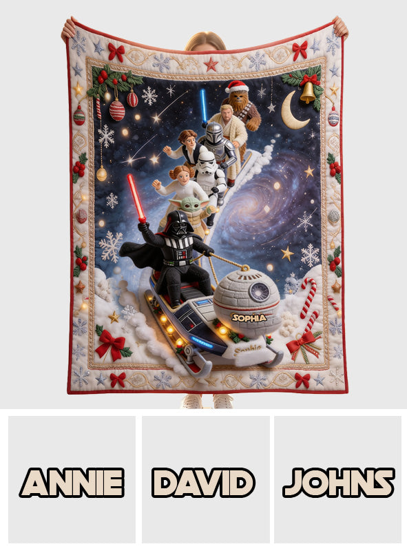 Merry Christmas - Personalized The Force Blanket