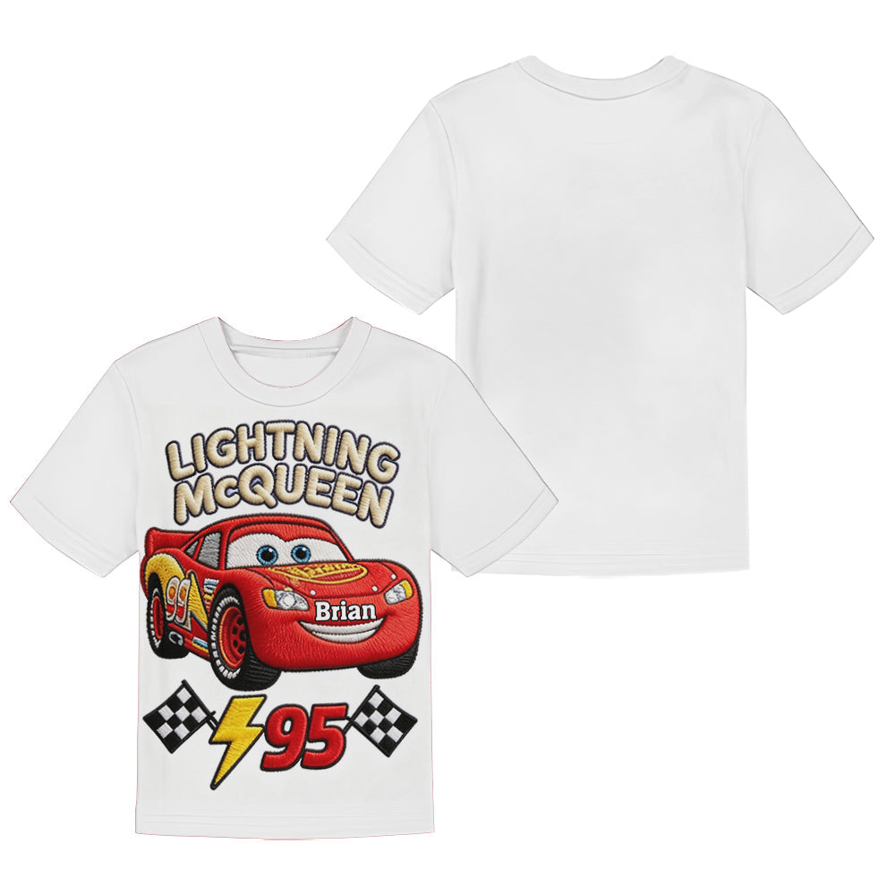 Little Racer Summer Adventure - Personalized Racing Lover Kid T-shirt & Shorts