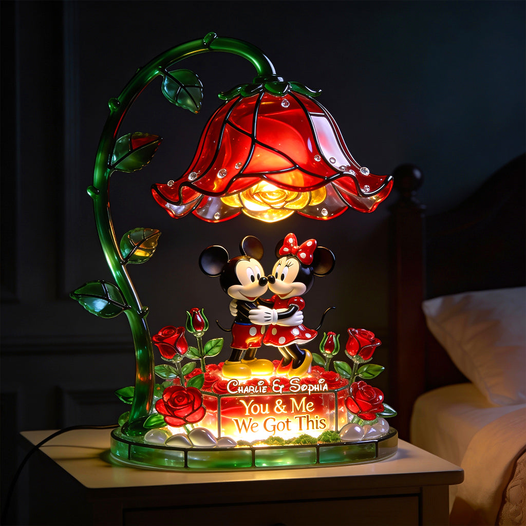 You & Me Magical Mouse Couple - Personalized Mouse Acrylic LED Night Light