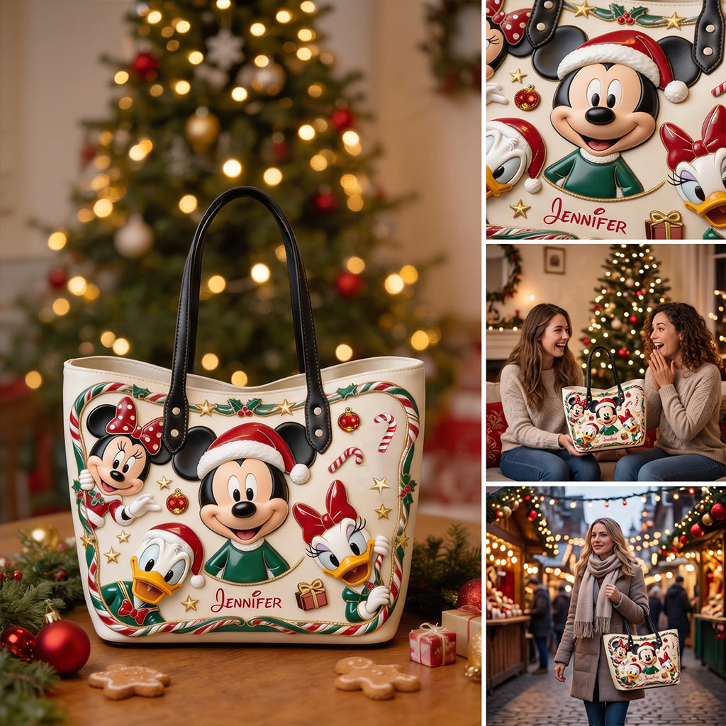 Magical Time Of The Year - Personalized Mouse Leather Bag