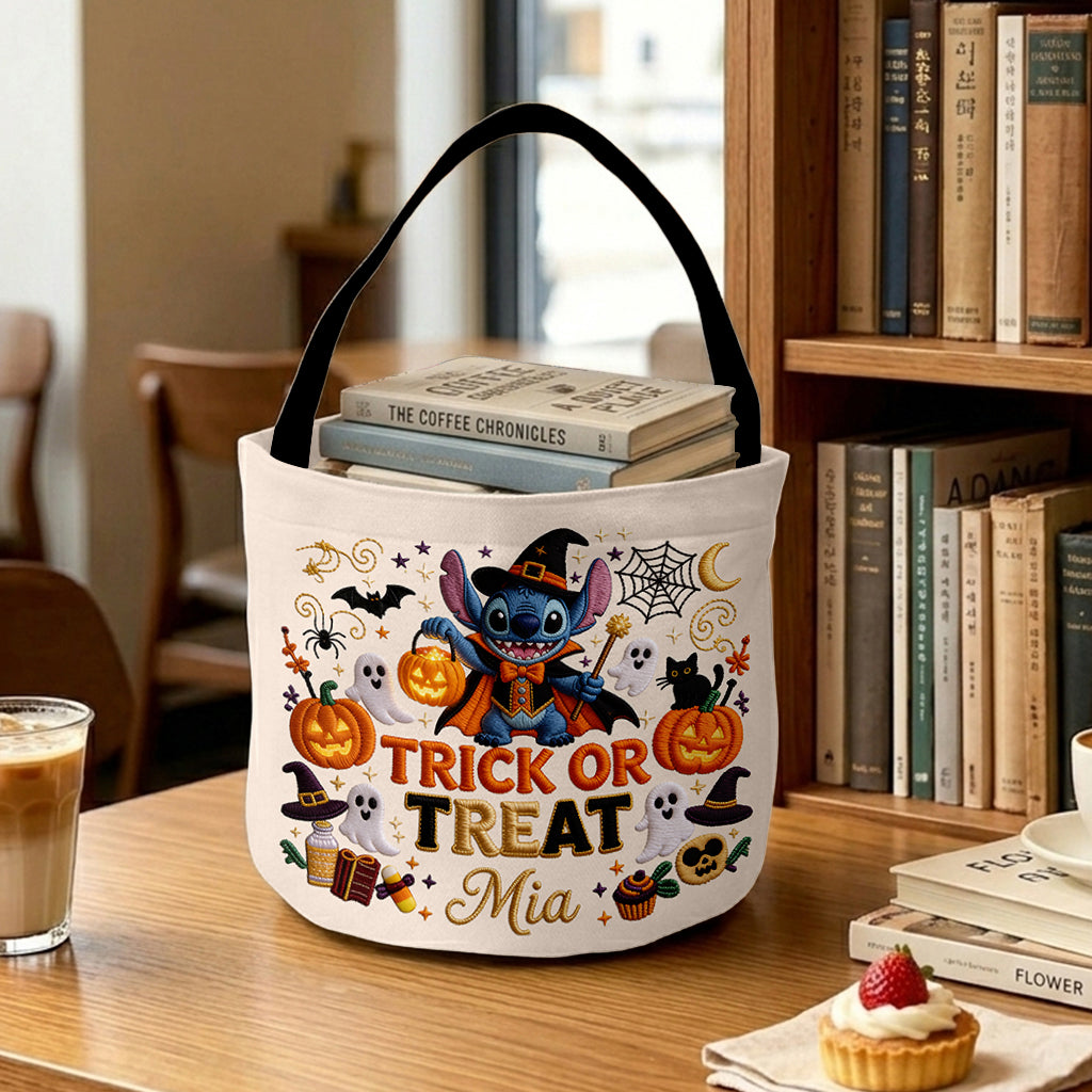 Trick Or Treat - Personalized Ohana Canvas Bucket Bag