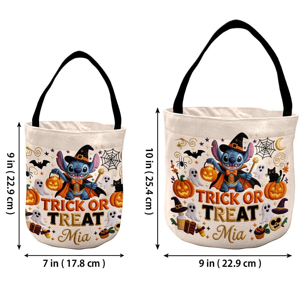 Trick Or Treat - Personalized Ohana Canvas Bucket Bag