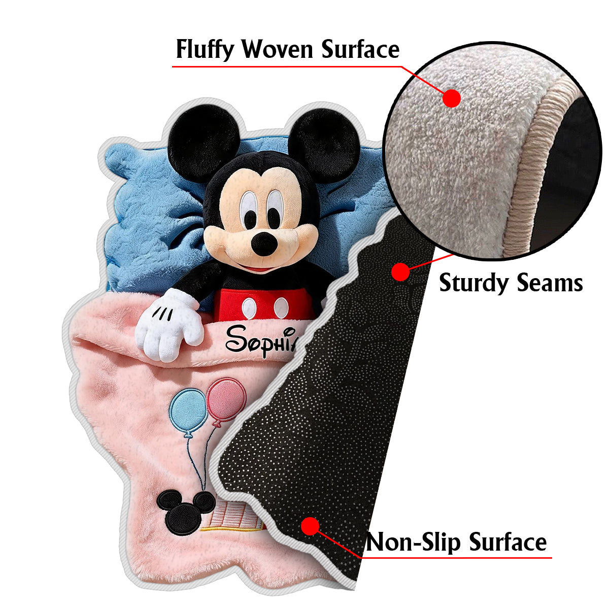 Magical Friends - Personalized Dream Trip Non-Slip Tufted Rug