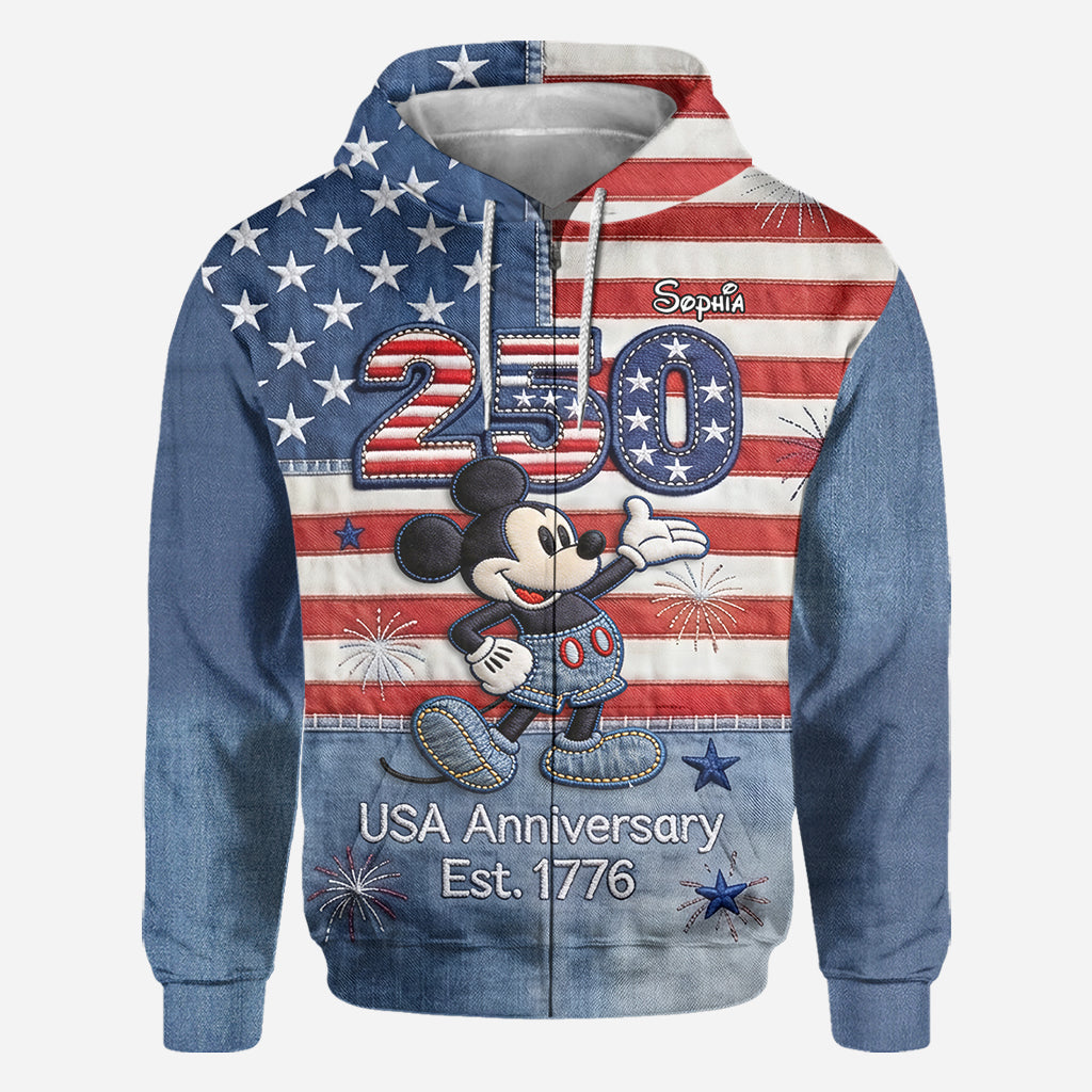 250th Anniversary - Personalized Mouse All Over Shirt