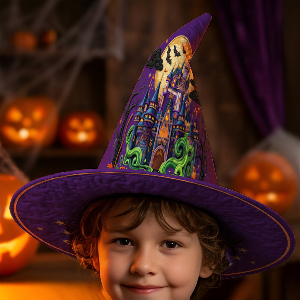 Halloween Castle - Personalized Dream Trip Quilt Witch Hat