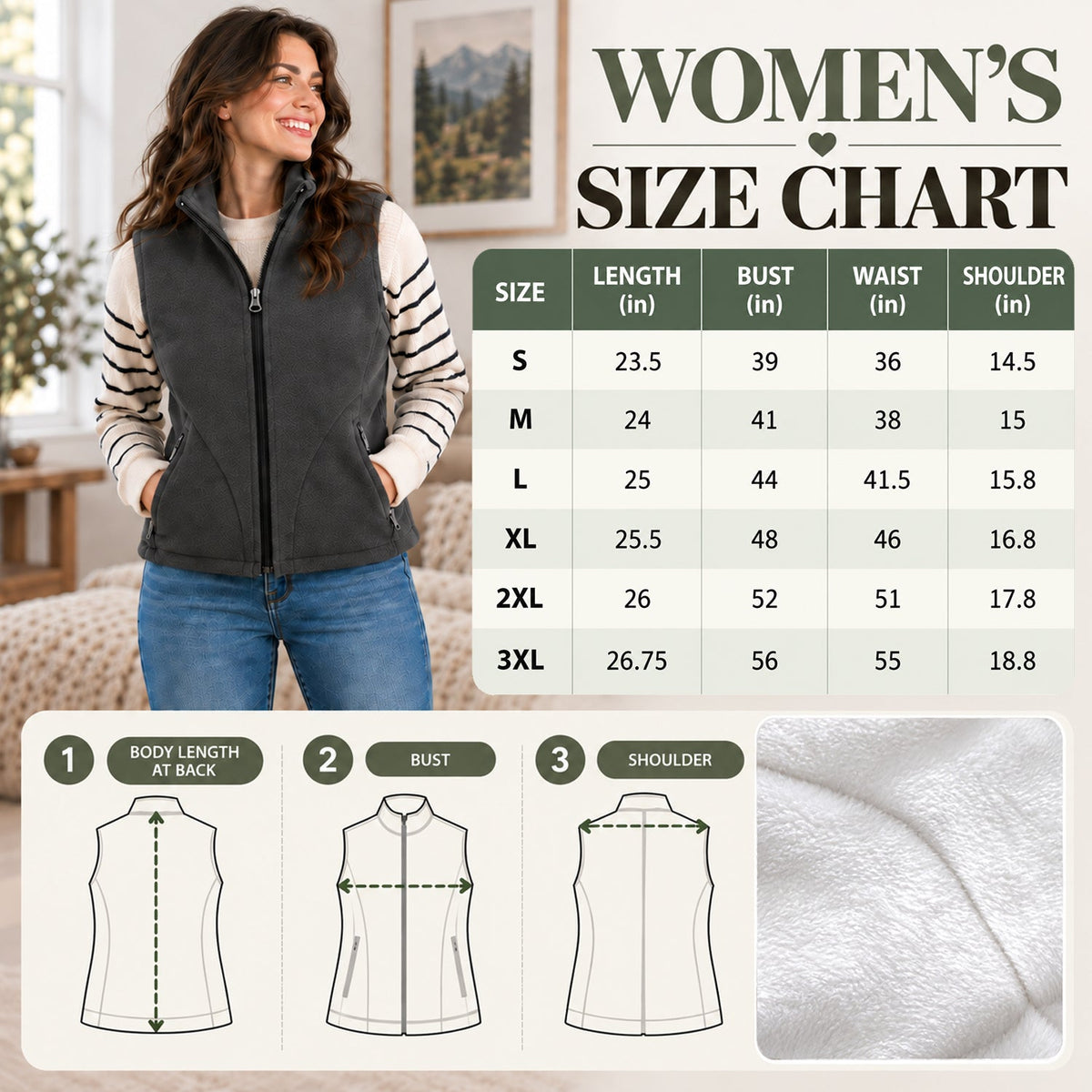 Love Baking - Personalized Baking Flannel Fleece Vest