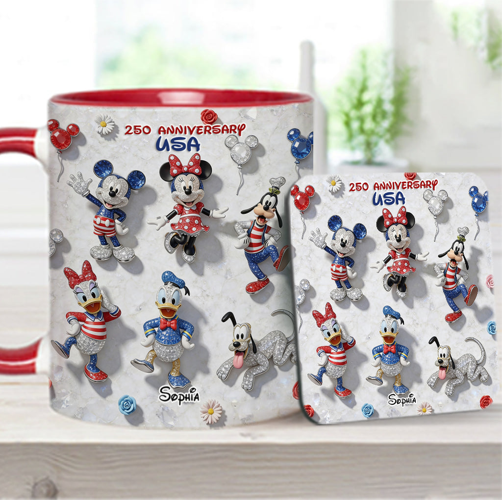 Friends 250 Anniversary - Personalized Mouse Accent Mug & Coaster