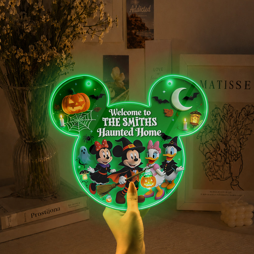Happy Halloween - Personalized Mouse Luminous Acrylic Sign