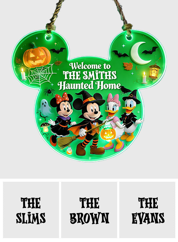 Happy Halloween - Personalized Mouse Luminous Acrylic Sign