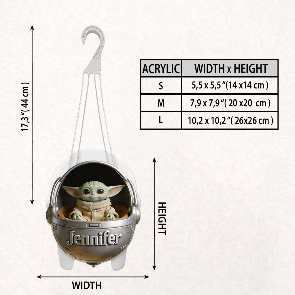 Baby Green - Personalized The Force Hanging Pot