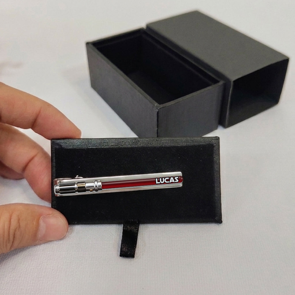 Best Dad Ever - Personalized The Force Tie Clip