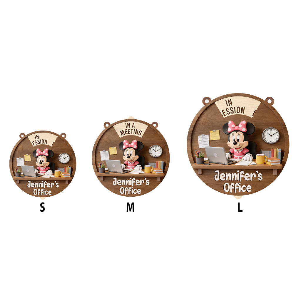 Magical Office - Personalized Mouse Spinner Sign Custom Shape