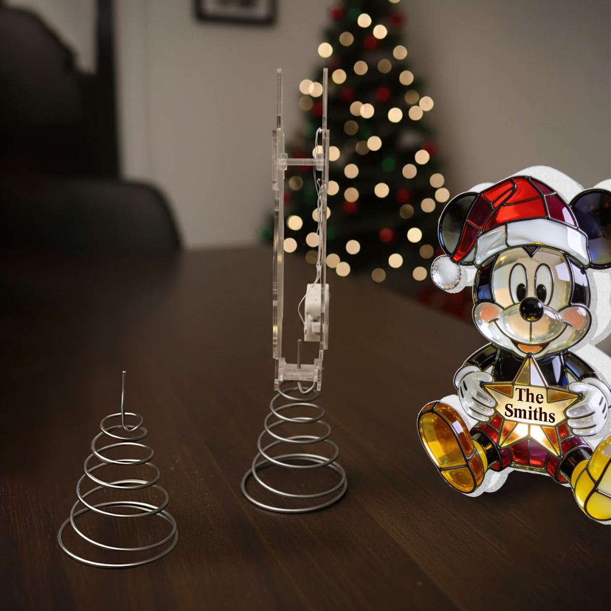 Belive In Magic - Personalized Mouse LED Light Tree Topper