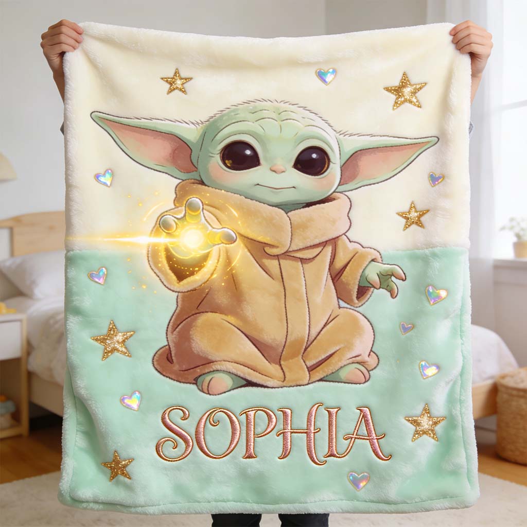 Cute Baby - Personalized The Force Blanket