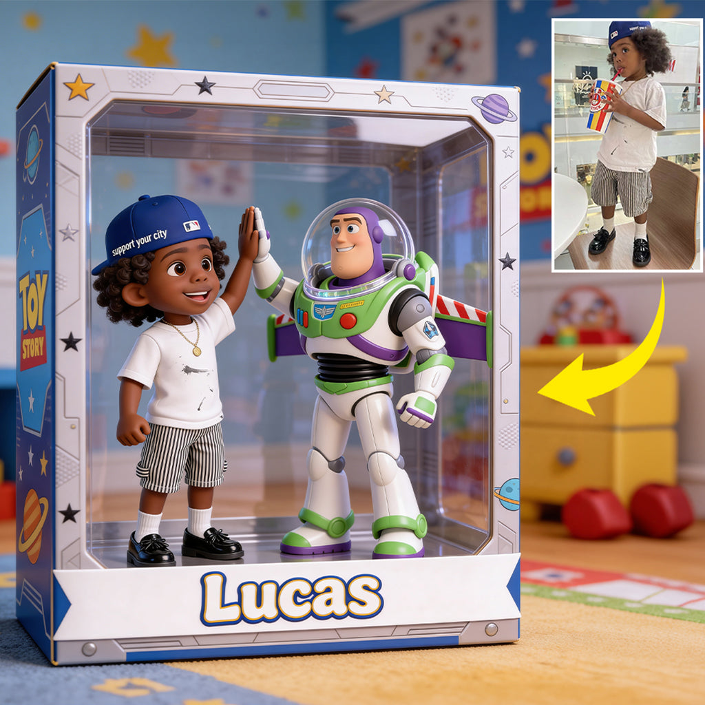 Custom Any Photo - To Infinity And Beyond - Personalized Movie For Kids Custom Shaped Acrylic Plaque