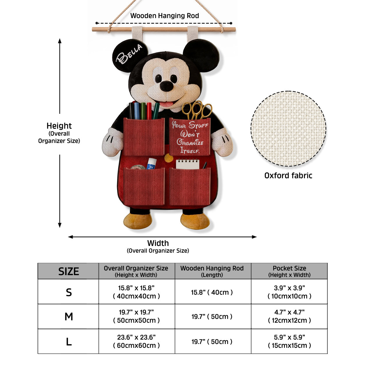 Magical Mouse - Personalized Mouse Hanging Organizer