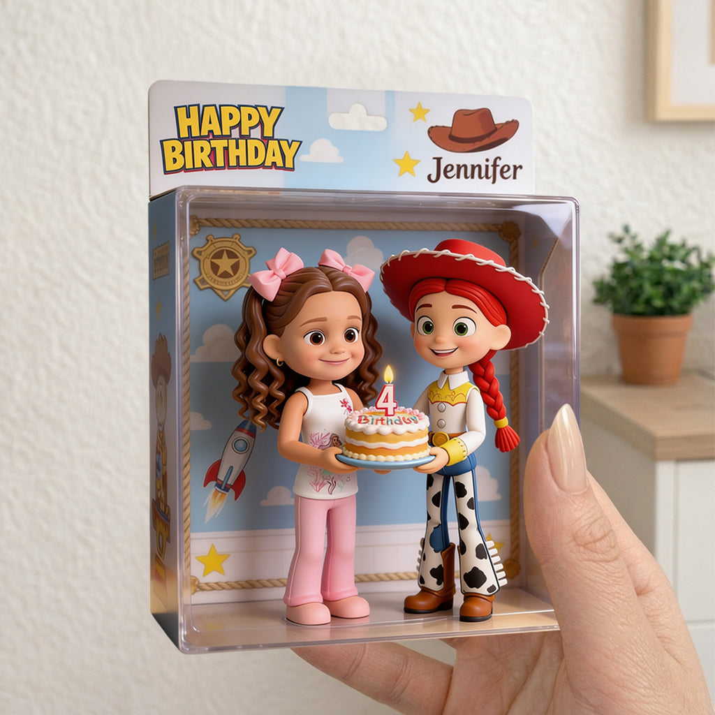 Happy Birthday Friend - Personalized Movie For Kids Acrylic Display Box