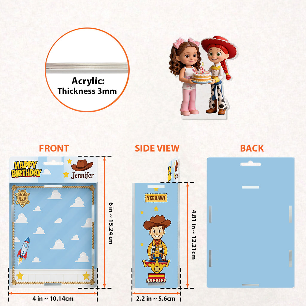 Happy Birthday Friend - Personalized Movie For Kids Acrylic Display Box