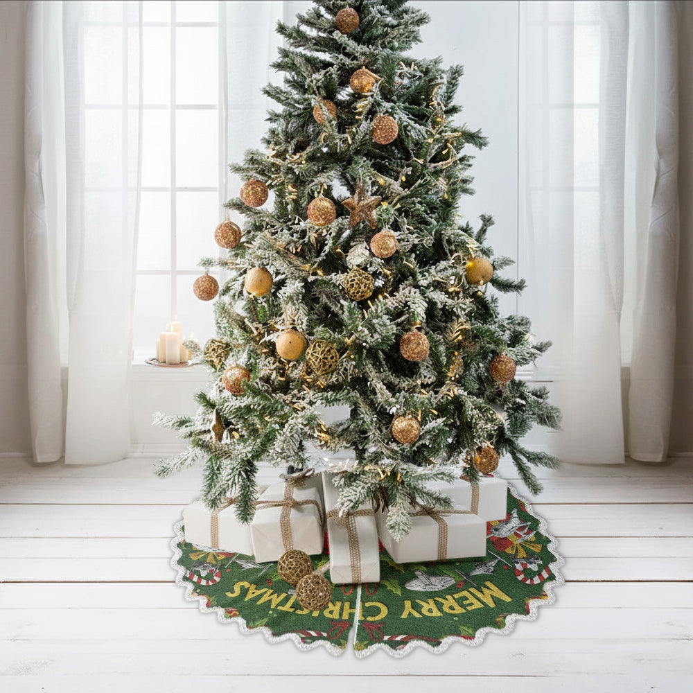 Merry Christmas - Personalized The Force Shaped Tree Skirt