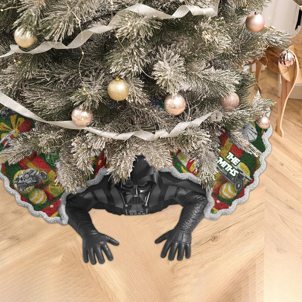 Merry Christmas - Personalized The Force Shaped Tree Skirt
