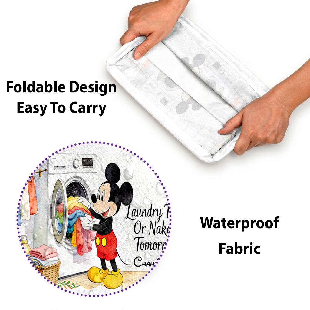 Wash Dry Fold Repeat - Personalized Mouse Rectangle Storage Basket