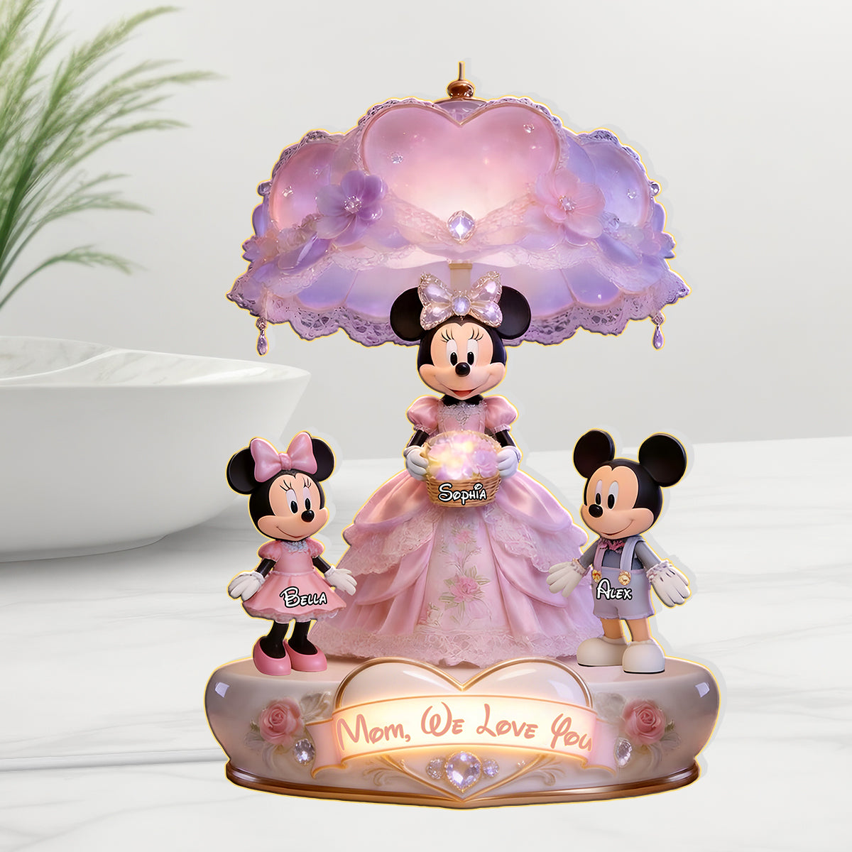 Mouse Mom - Personalized Mouse Acrylic LED Night Light