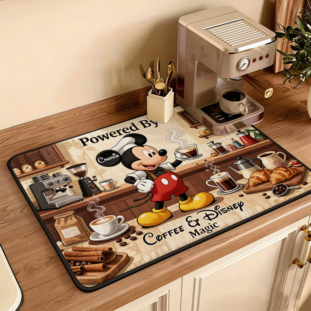Powered By Coffee - Personalized Coffee Placemat