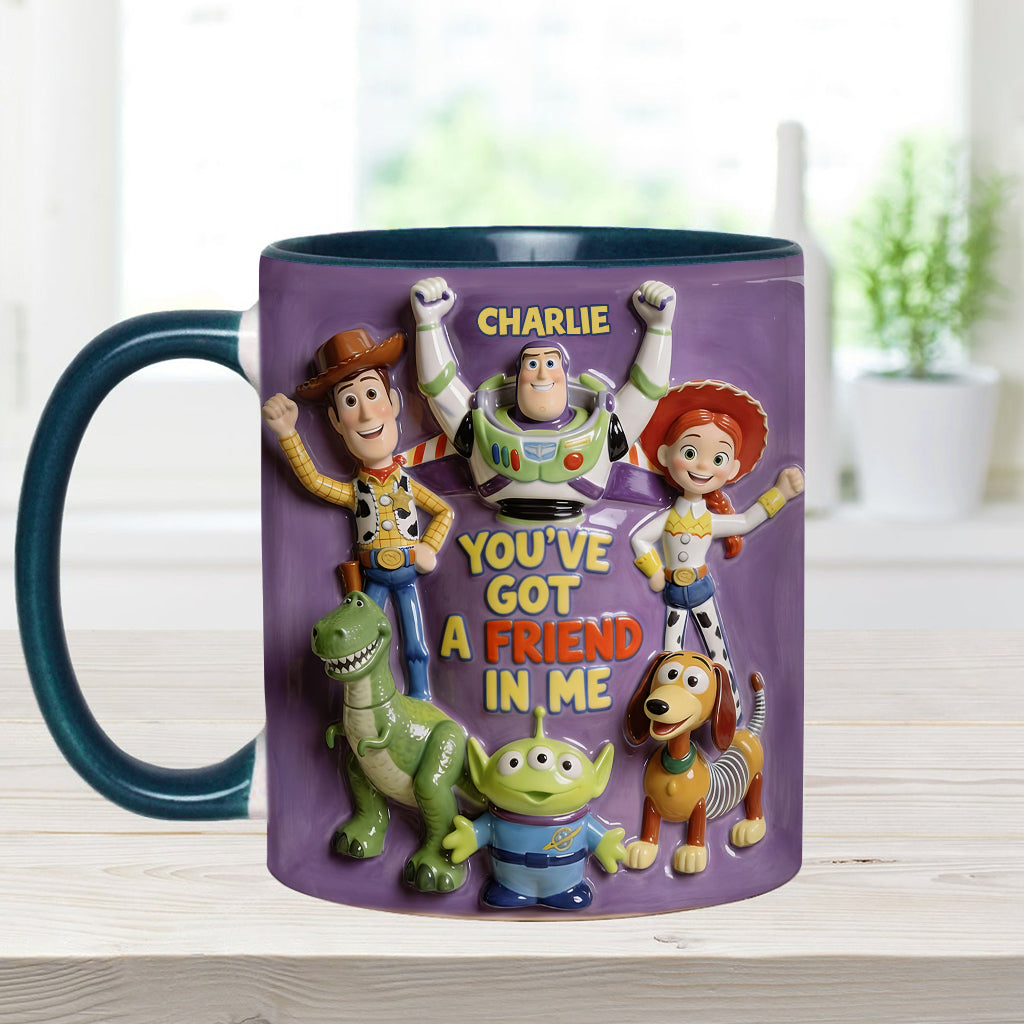 You've Got A Friend In Me - Personalized Toy Story Accent Mug & Coaster