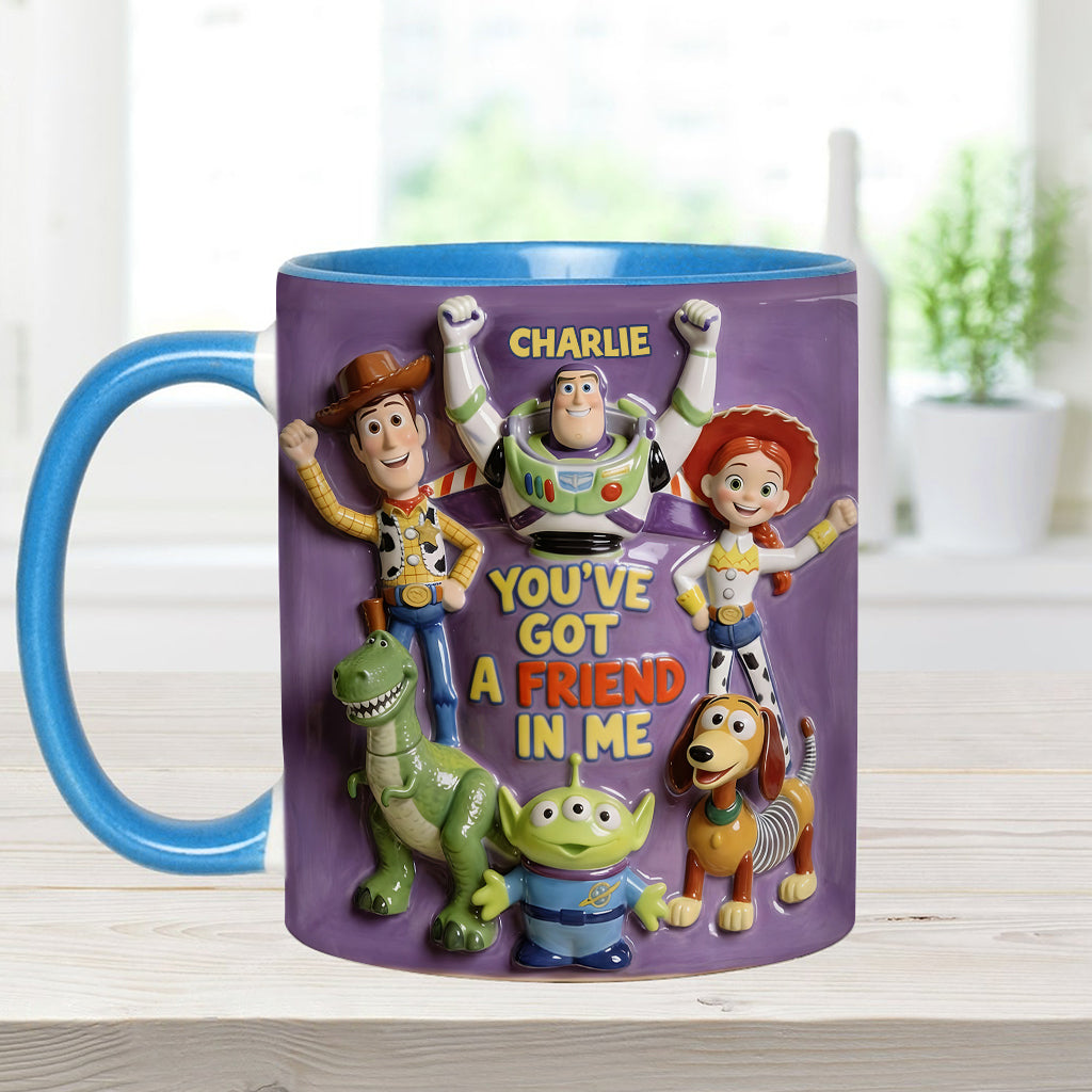 You've Got A Friend In Me - Personalized Toy Story Accent Mug & Coaster