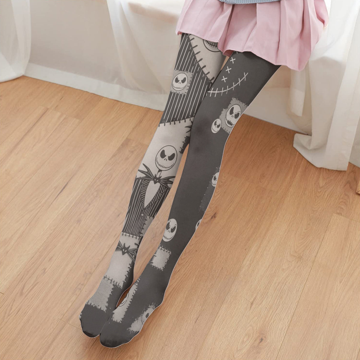 Nightmare Before Christmas, Gothic Style - Personalized Nightmare Women Pantyhose Tights
