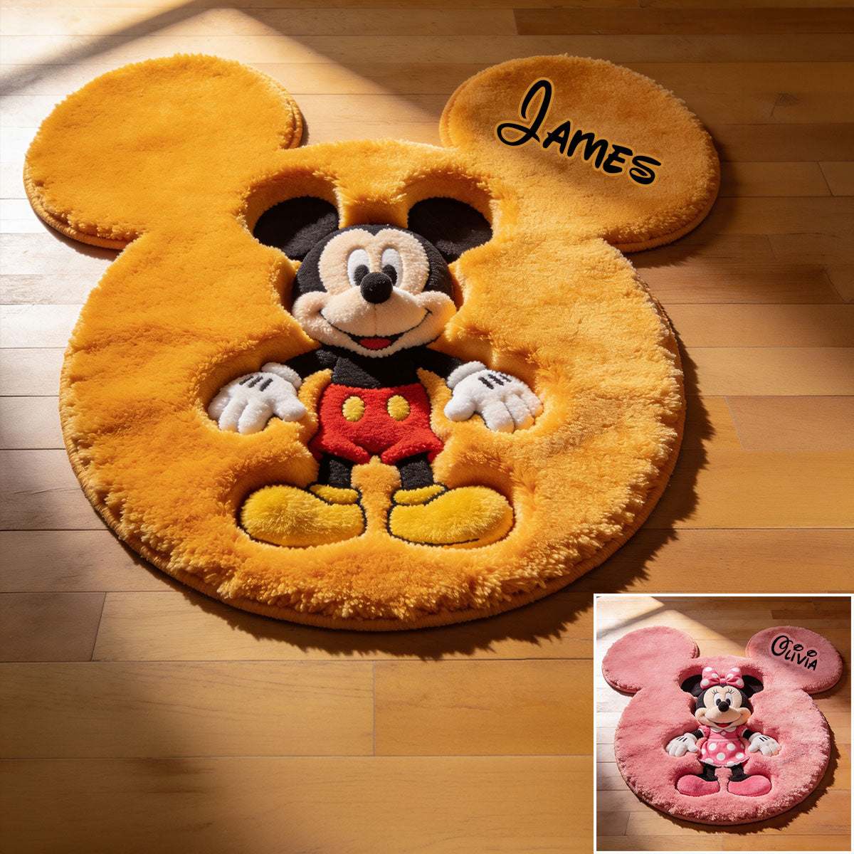 Magic Friends - Personalized Mouse Non-Slip Tufted Rug