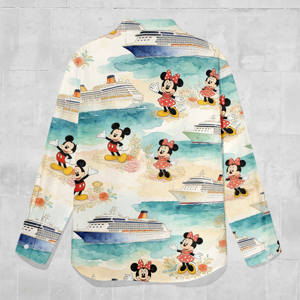 Summer Vibes - Personalized Mouse Button-Up Shirt