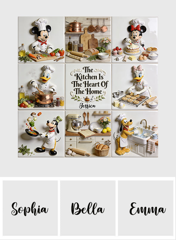Mouse & Friends Oil-Proof Backsplash Decal - Personalized Cooking Wall Decal
