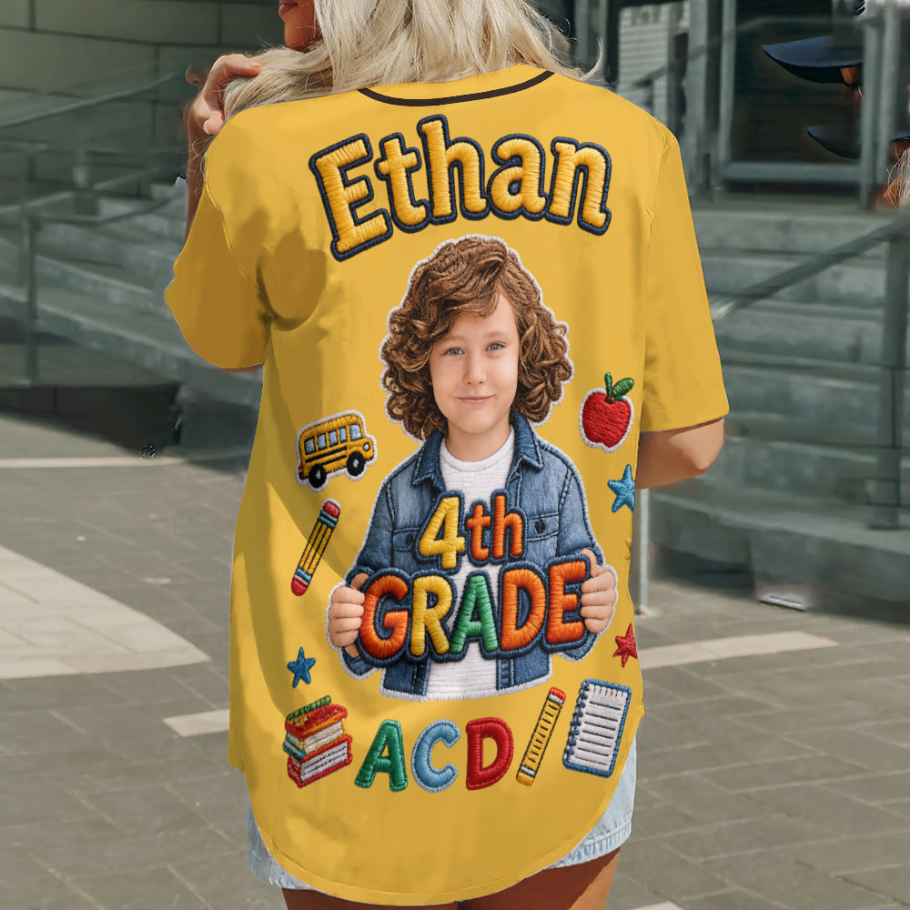 Back To School - Personalized Kid Baseball Jersey