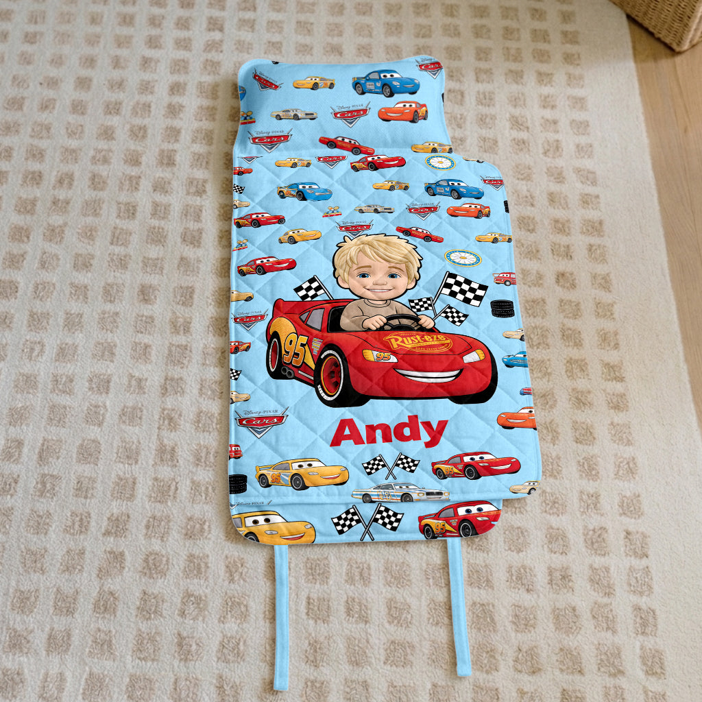 Racing Car Friend - Personalized Racing Lover Nap Mat