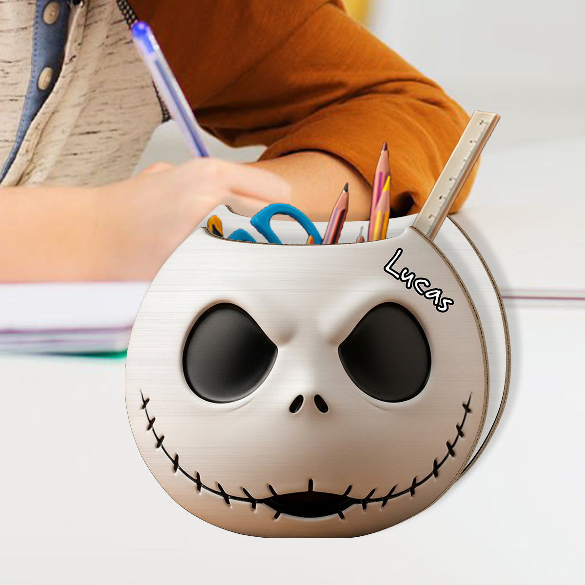 The Nightmare - Personalized Nightmare Wooden Pen Holder