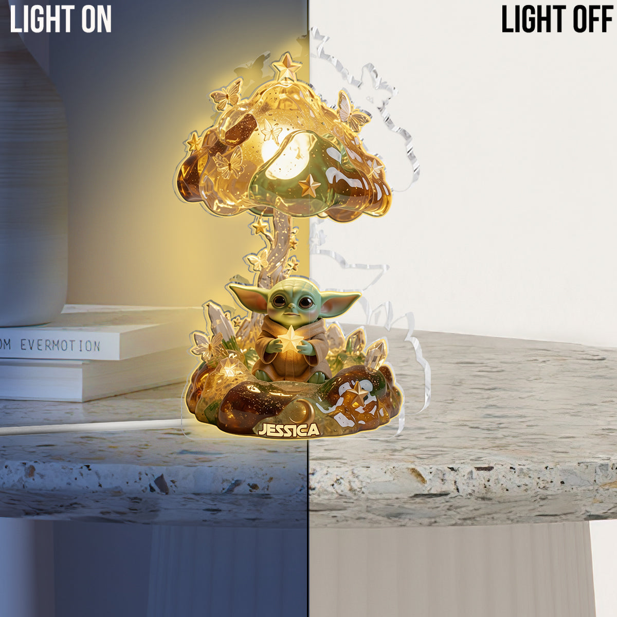 Cute Baby - Personalized The Force Acrylic LED Night Light